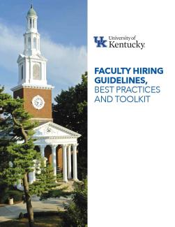Cover image of Faculty Hiring Guide