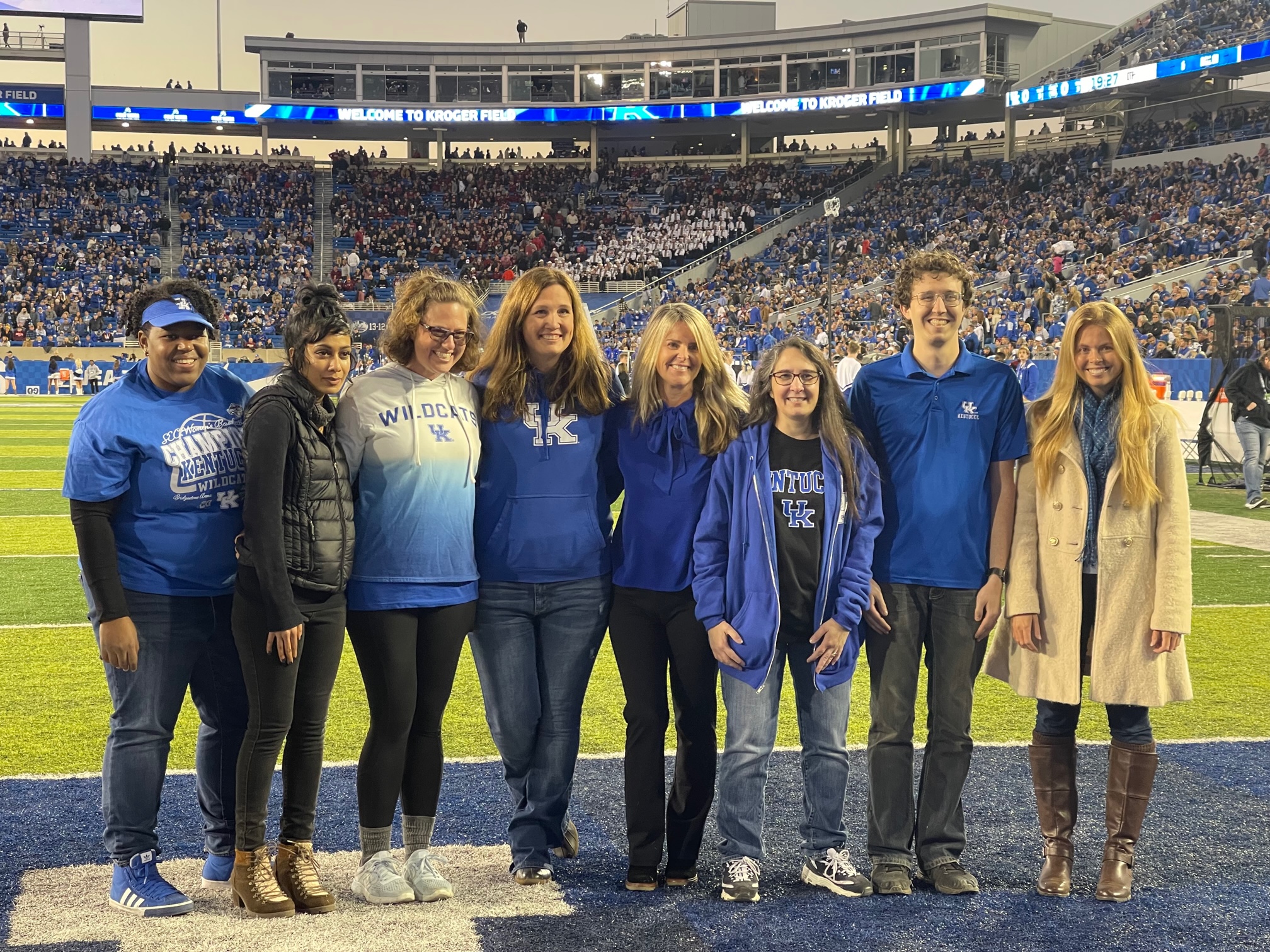 Outstanding Faculty Awards 2022 honored on the field at Kroger Stadium